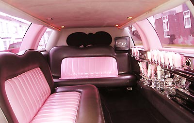 pink limousine interior